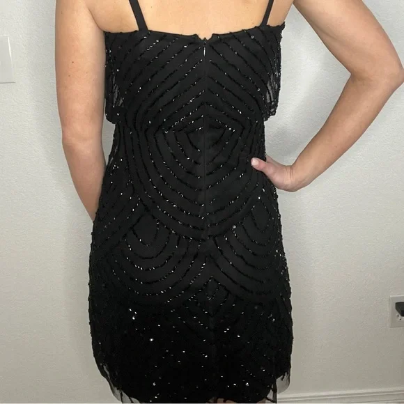 Adrianna Papell Black Sequin Dress - Picture 3 of 5